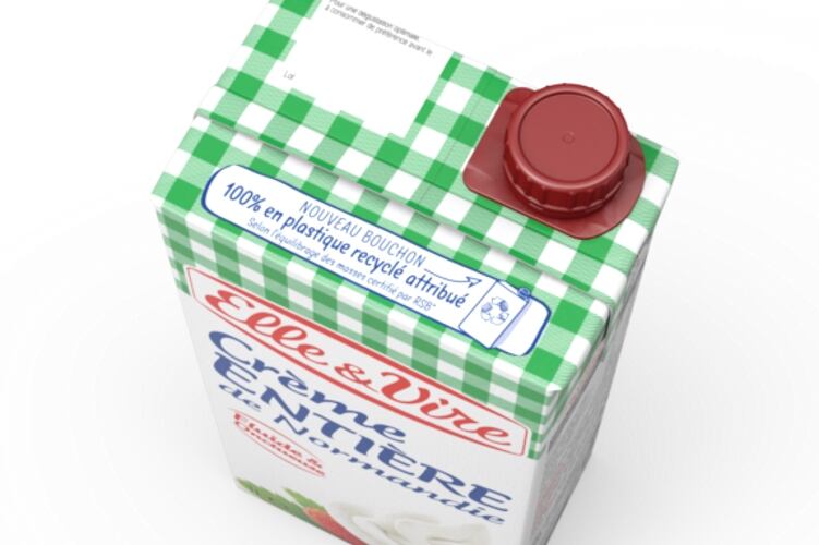 Tetra Pak and Elvir create carton cap using certified recycled polymers