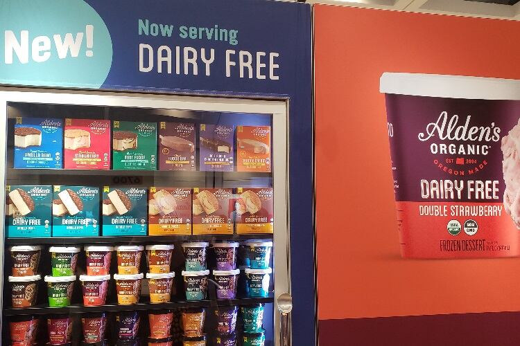 Alden’s Organic debuts dairy-free pints and sandwiches at Fancy Food