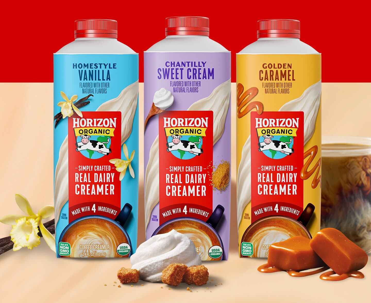 Horizon ORganic coffee creamers