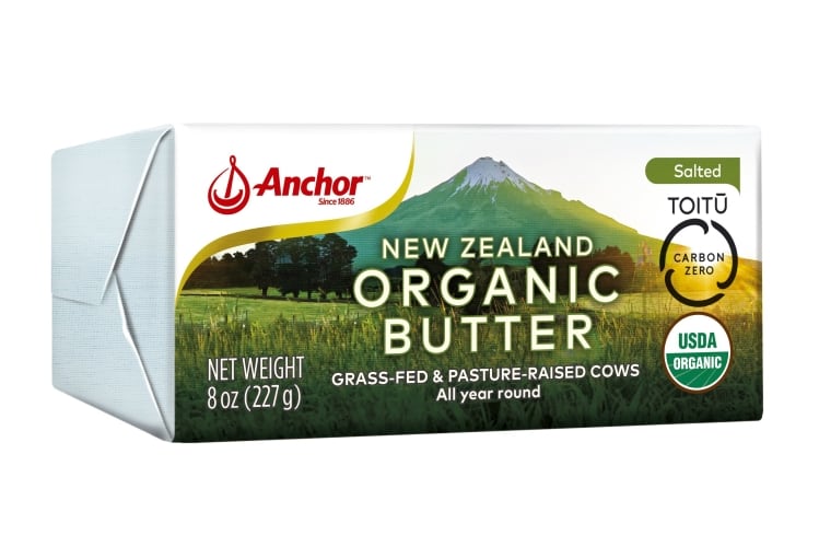 US launch for Anchor Organic carbonzero Certified Butter