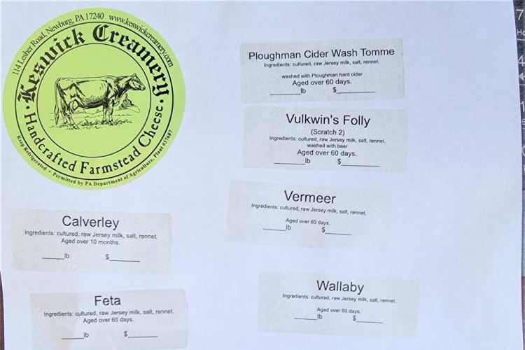 Keswick Creamery recalls cheese over possible listeria contamination