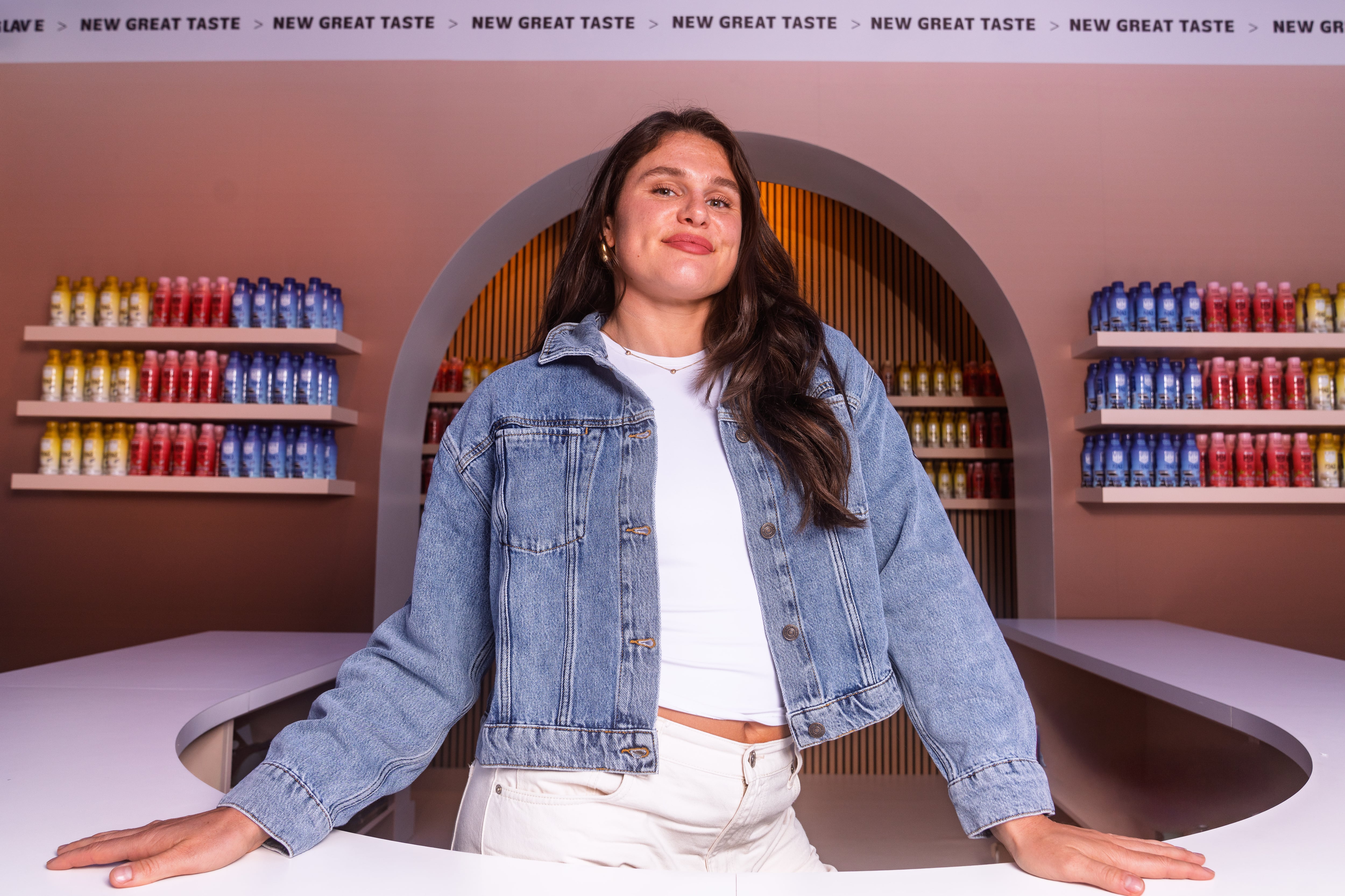 The brand partnered with rugby player and medalist Ilona Maher during its immersive "Prodega" pop-up event in New York City last month.