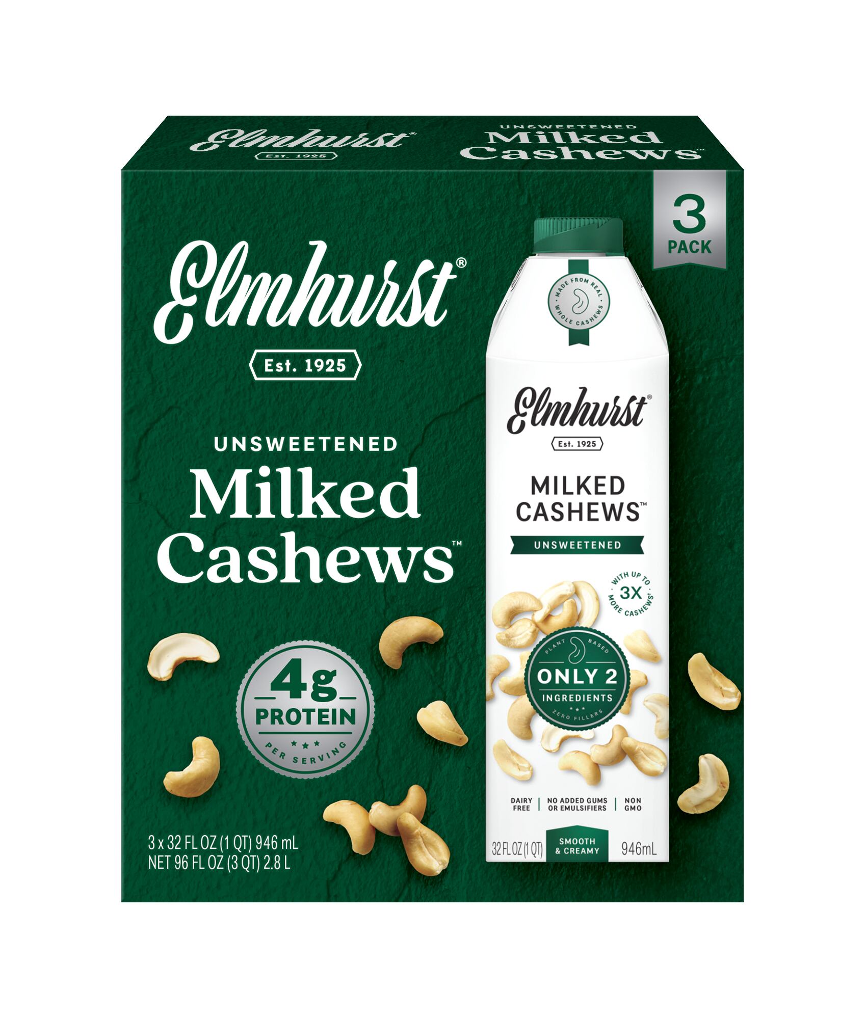Elmhurst's cashew-based dairy alternative has been introduced at Costco.