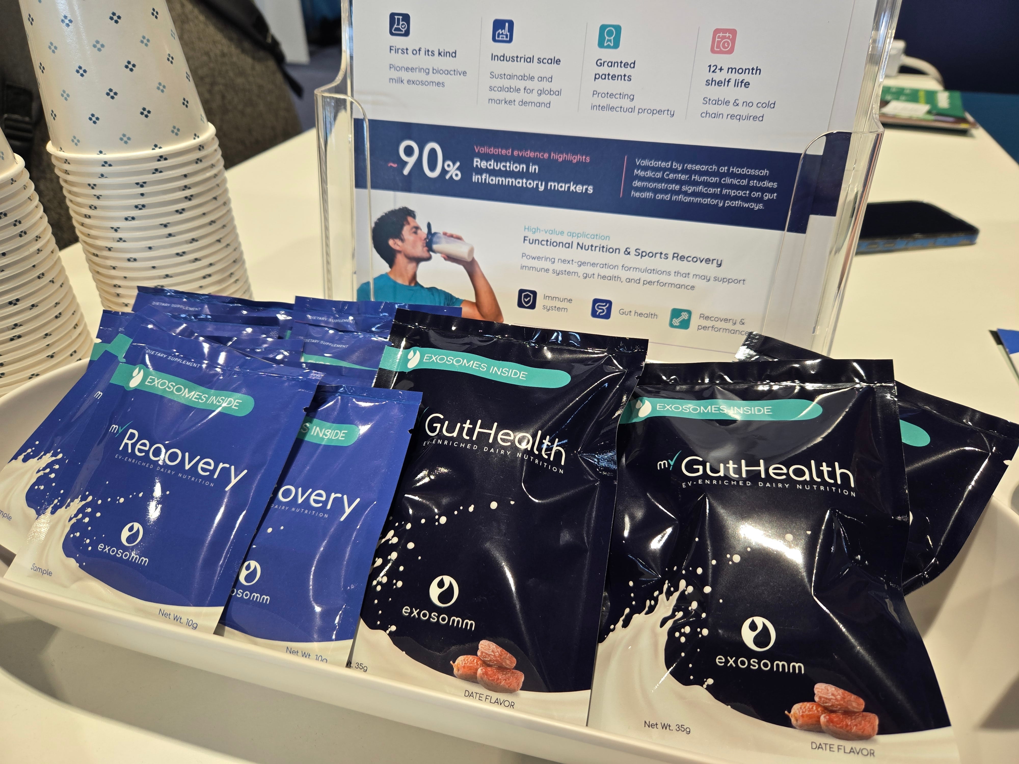 Exosomm CEO Rachelle Neumann says the company’s proprietary process preserves naturally occurring milk exosomes, or bioactive particles typically lost during conventional dairy processing, to create a commercially viable functional ingredient.