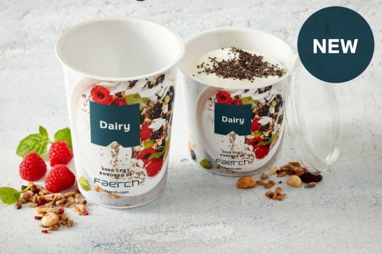 Faerch launches new recycled mono-PET Eco HotPro product range for dairy market that can withstand high-temperature sterilization