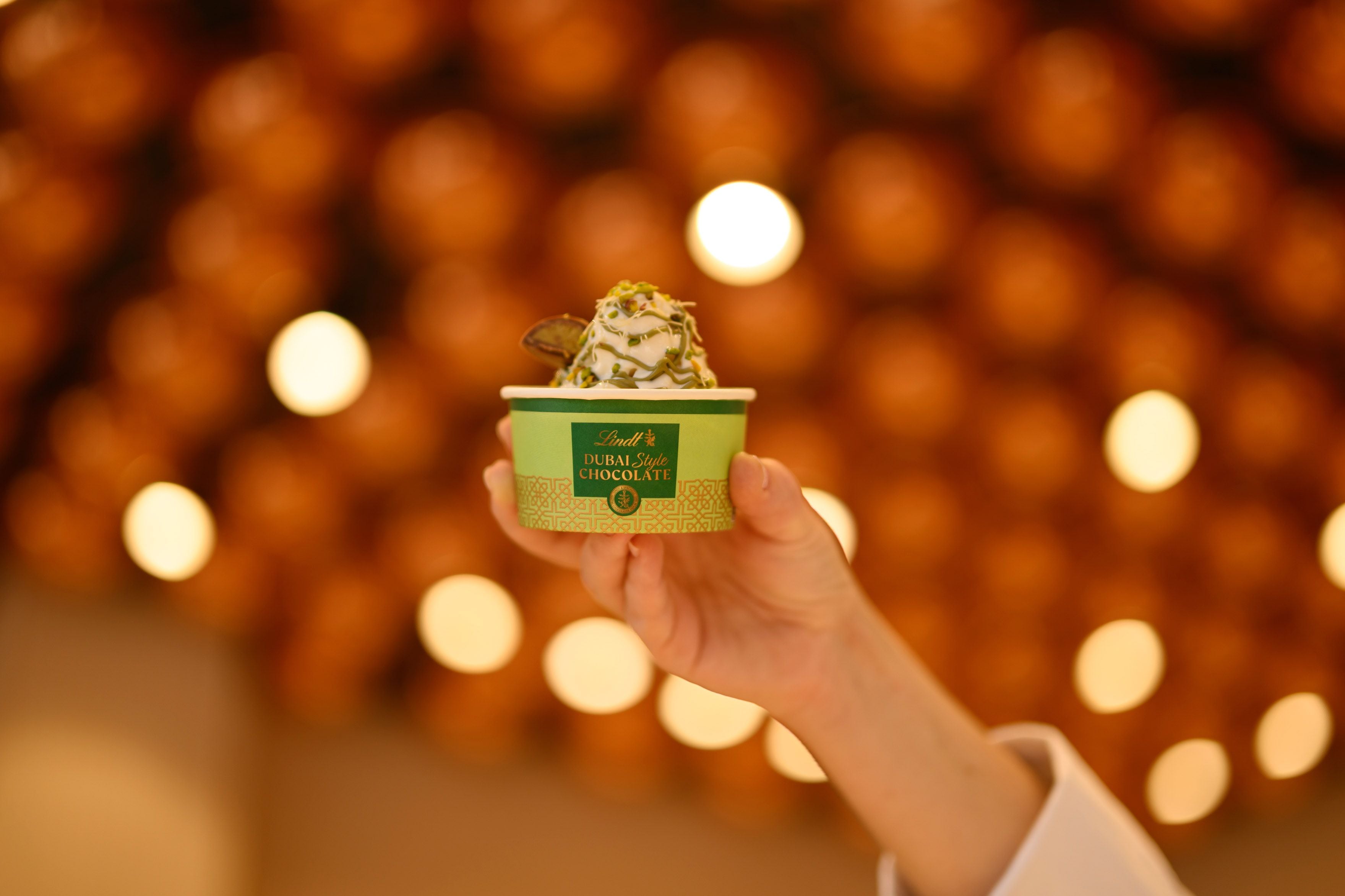 Lindt Dubai chocolate ice cream.