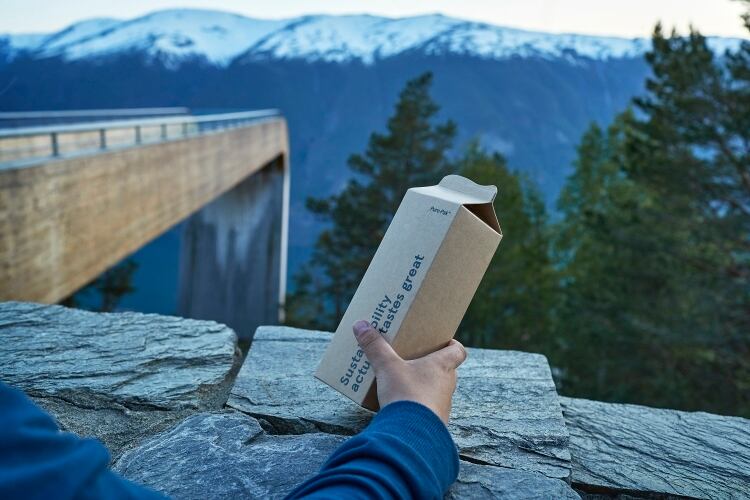 Elopak Natural Brown Board carton sales exceed expectations