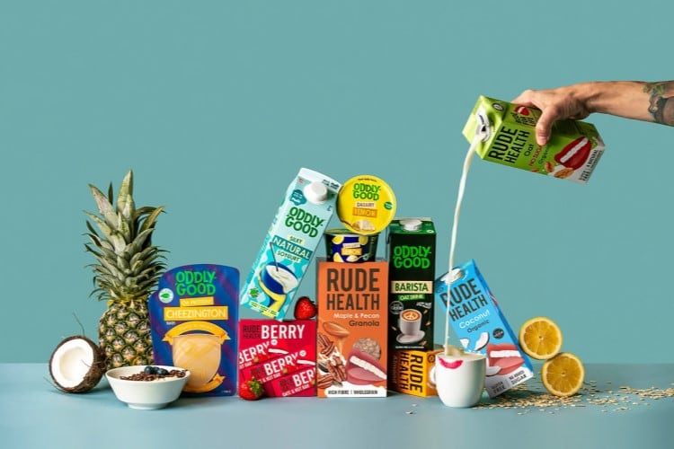 Valio spinoff Oddlygood acquires UK alt milk brand Rude Health