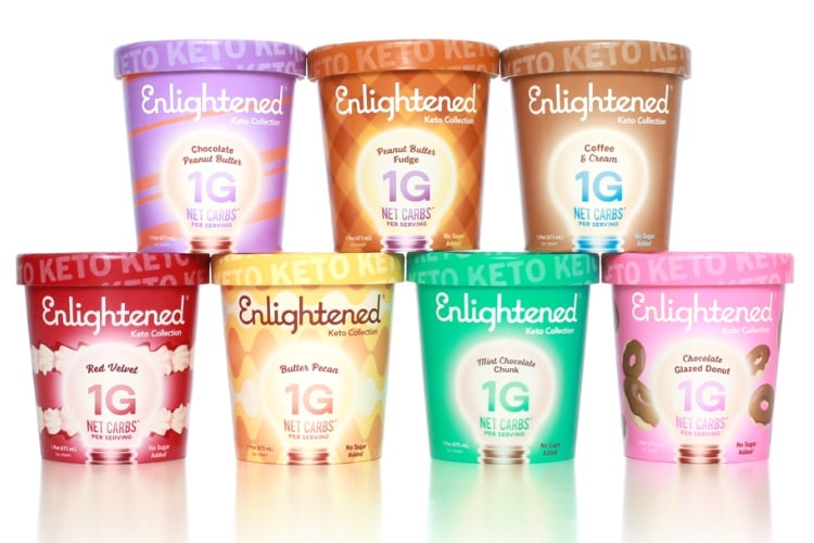 Enlightened debuts Keto Collection pints and bars
