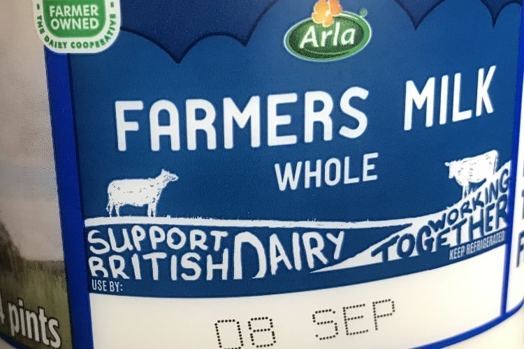 Arla UK changing labels to tackle food waste