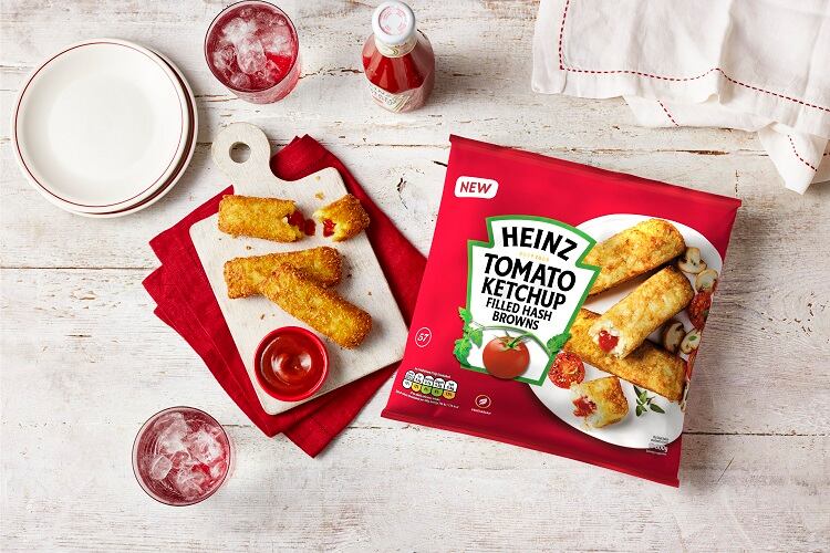 Ketchup-filled hash browns