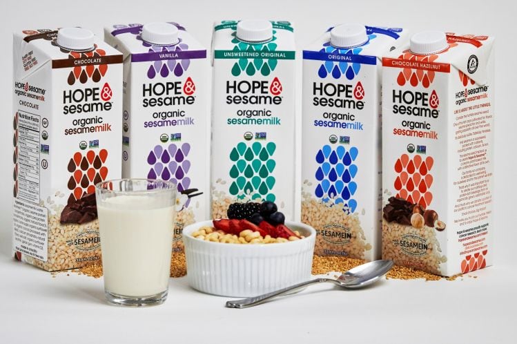 There's a new plant-based milk in town: Hope & Sesame unveils 'world's first organic sesamemilk'