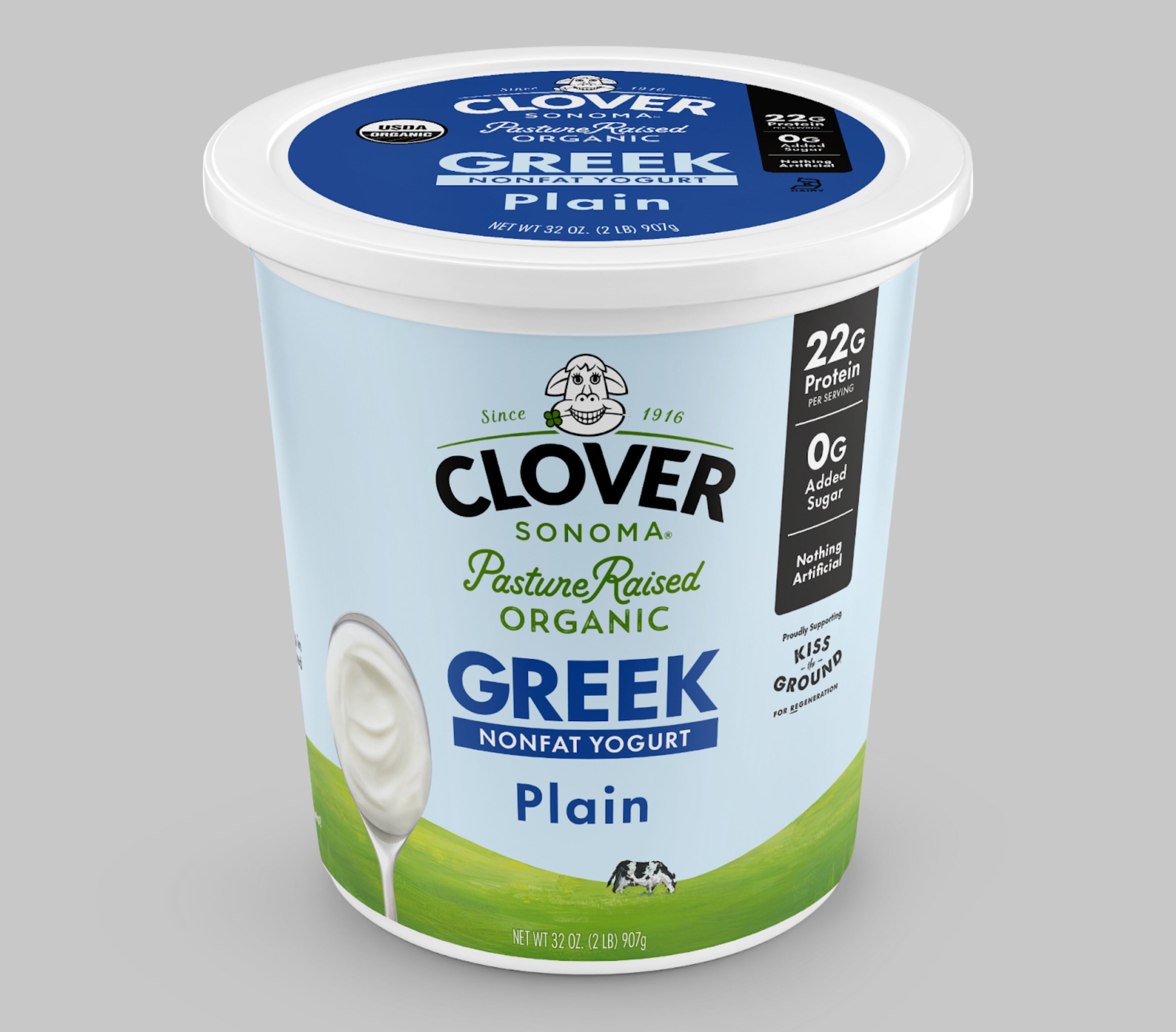 greek yogurt tub made by clover sonoma