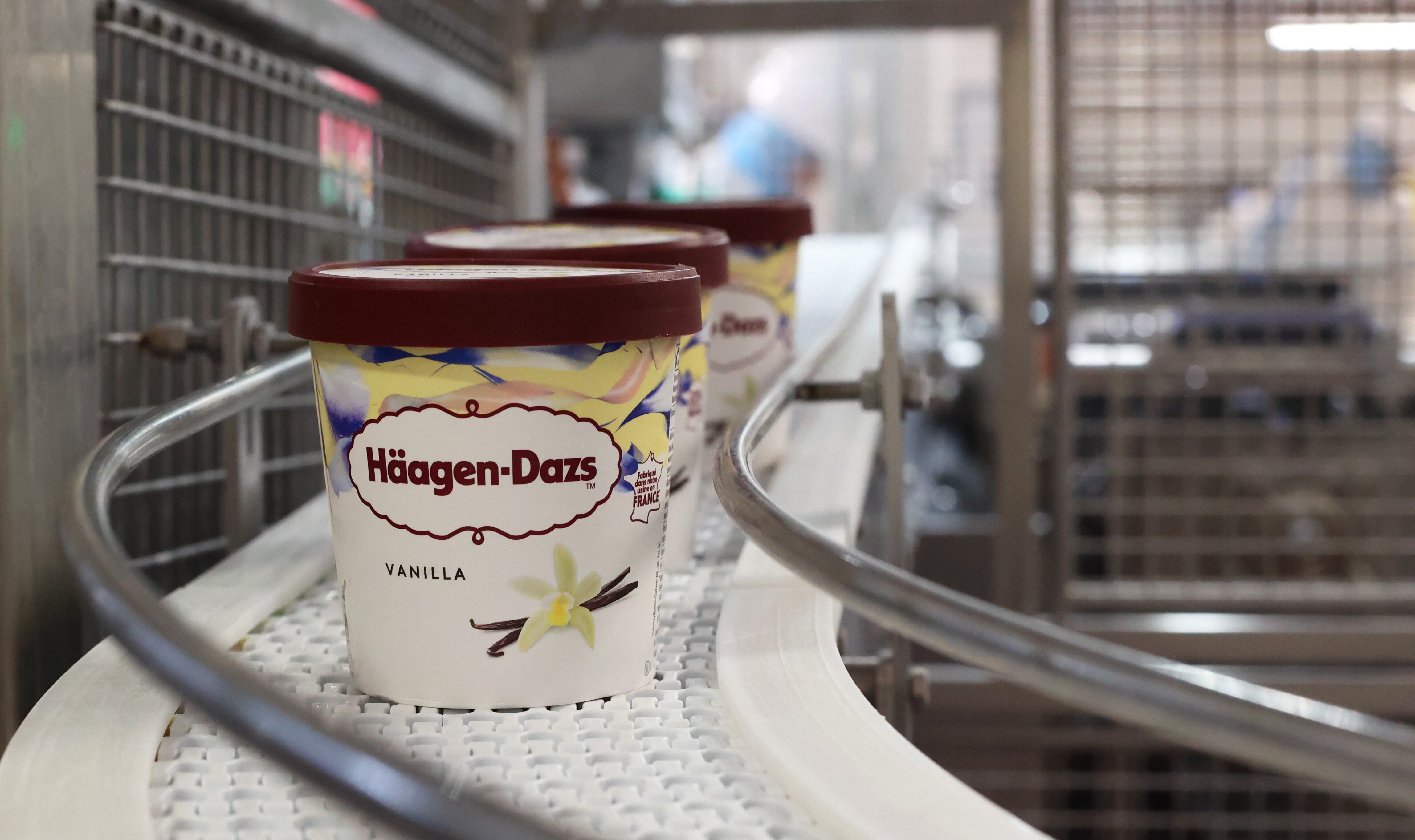 Haagen-Dazs' factory in Arras, France, produces ice cream for more than 90 countries globally.