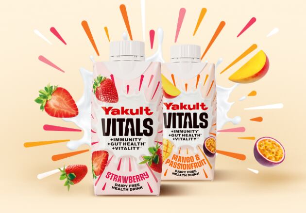 Yakult Vitals in Strawberry and Mango & Passionfruit flavors