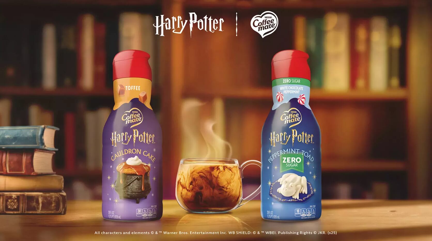 new Harry Potter® x Coffee mate® inspired creamers