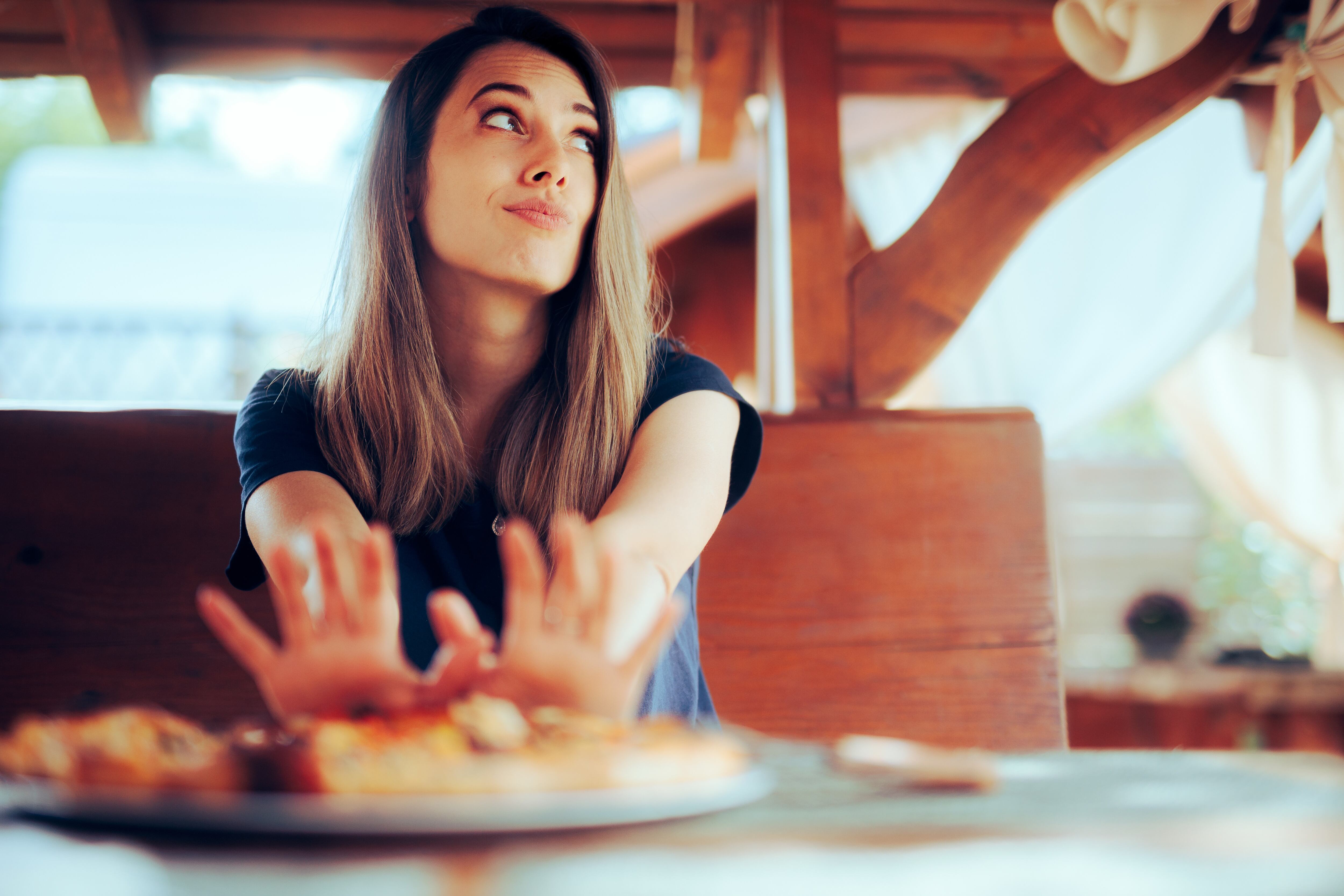 Saying no to a pizza