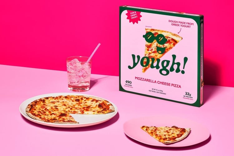 Yough! is a Greek yogurt-based pizza dough inspired by the 2-ingredient trend