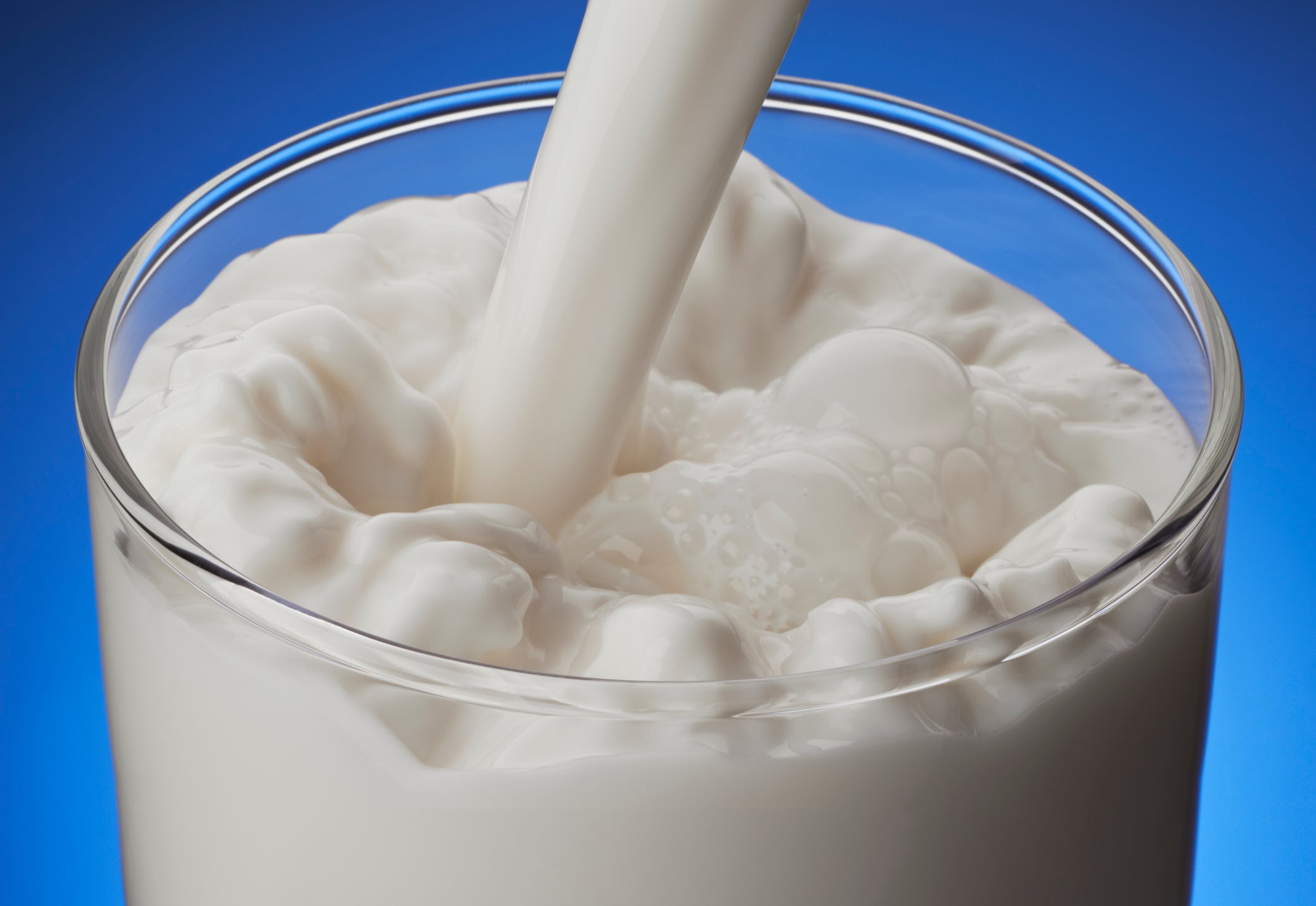 Milk in a glass