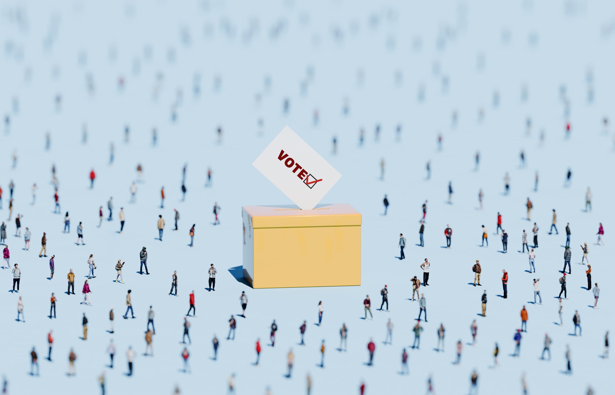 Voting people and box