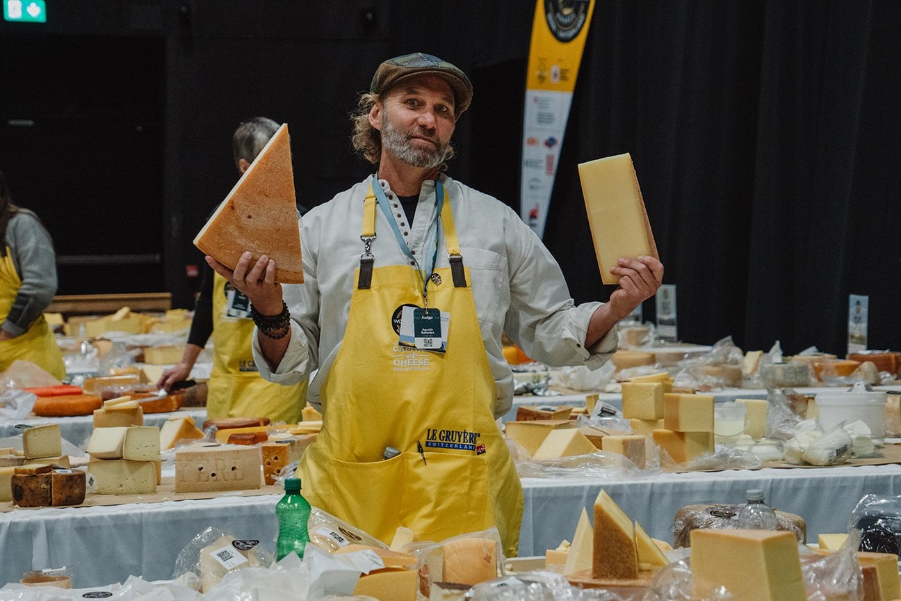 Thousands of cheeses were entered in this year's competition, including nearly 1,000 from Switzerland.