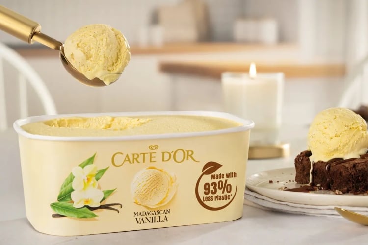 Unilever switches Carte D’Or ice cream to paper tubs