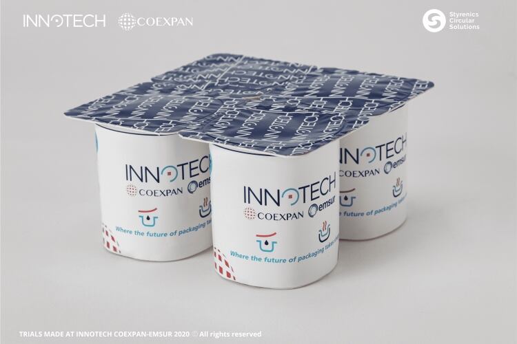 Coexpan achieves positive results with 100% rPS for FFS yogurt packaging applications