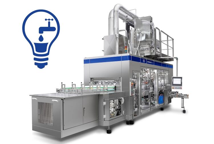 SIG reduces water consumption on filling machines up to 50%