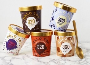 Halo Top gold labels