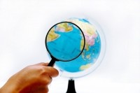 global market analysis magnifying glass