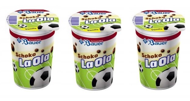Bauer's football yogurt