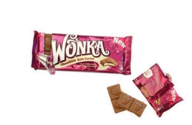 Wonka chocolate bar with PrintPack reseal-it