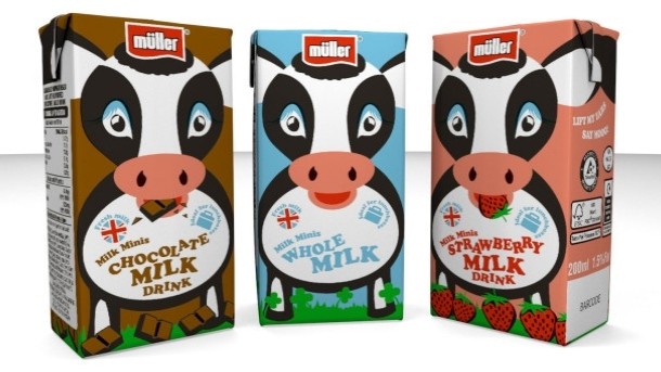 Müller has introduced three variants of Milk Minis in the UK.