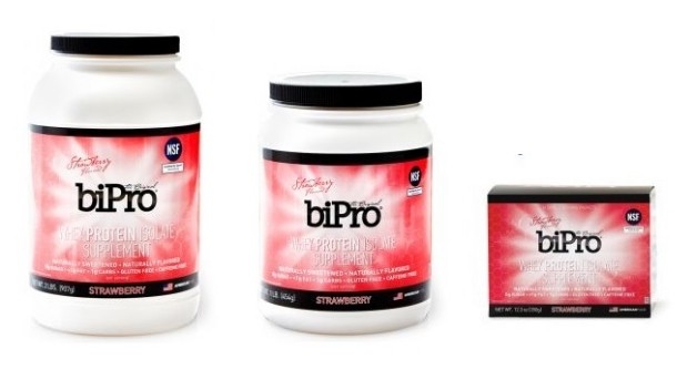 BiPro adds strawberry to whey protein isolate powder line