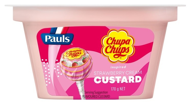 Pauls x Chupa Chups-inspired Strawberry Cream Custard