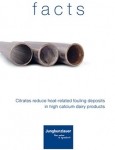 How to reduce heat-related deposits during processing of high calcium products