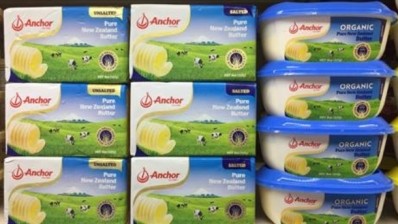Fonterra’s Anchor butter range on shelf in a Puerto Rico supermarket. Pic: Fonterra.