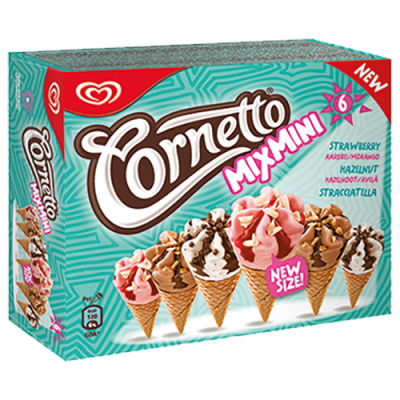 Unilever ice cream brands include Cornetto.