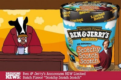 Ben & Jerry’s launches Ron Burgundy ice cream flavor