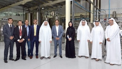 Saud Salim Al Mazrouei (sixth from right), director of SAIF Zone and Hamriyah Free Zone Authority with other dignitaries after the opening.