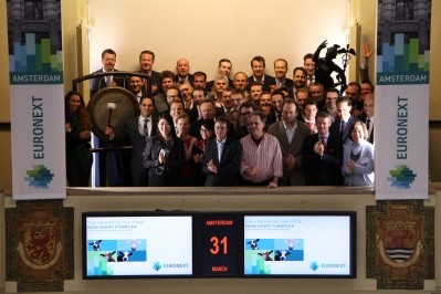 Euronext celebrating the planned launch of its dairy commodity futures in Amsterdam.