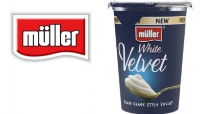 Müller is investing in its yogurt and dessert products, including the new greek plain yogurt, White Velvet.