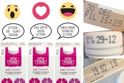 What's the best way to convince consumers not to throw food away after the best before date? TINE is asking its customers how it should alter its labels through a Facebook poll. 