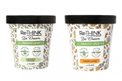 Two of Re:THINK Ice Cream’s 12 flavors. Pic: Re:THINK Ice Cream