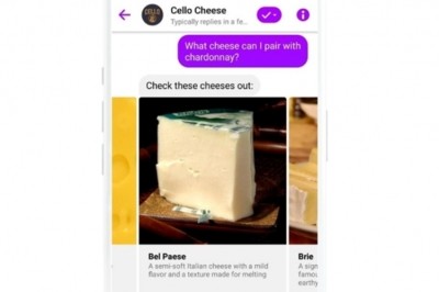 The Cello Chatbot recently launched on Facebook Messenger.  Pic: Schuman Cheese