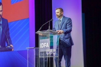 Rob Shumaker addresses the audience as he receives his award. Image: IDFA
