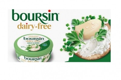 A plant-based version of Boursin will be sold on the American market through the Amazon Fresh platform as of the end of October 2020. Pic: Bel