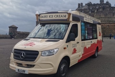 Ashers Ice Cream received funding from the Bank of Scotland to help purchase new vehicles and convert two others. Pic: Ashers Ice Cream