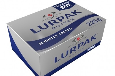 The new Lurpak Butterbox is a reclosable box.