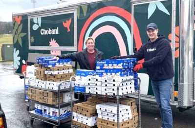 Chobani has been supplying food banks across the US. Pic: Chobani